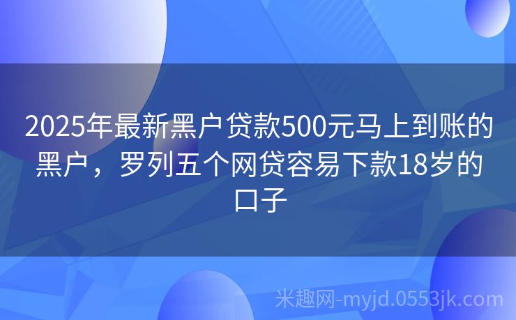 2025年黑戶最新口子申請指南，初學者與進階用戶通用步驟
